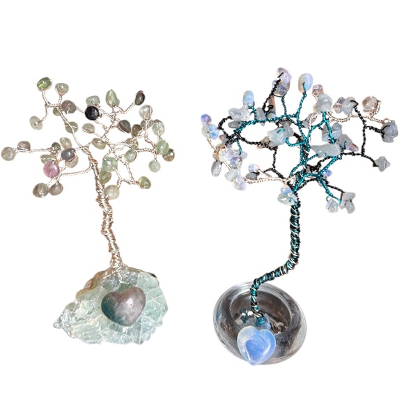 Custom Made Crystal Gemstone Or Glass Beads Trees - Picture 2 of 2